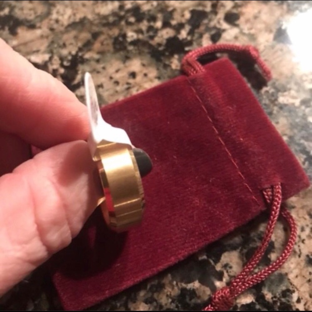 NWT - men’s gold plated wedding band - sz 8